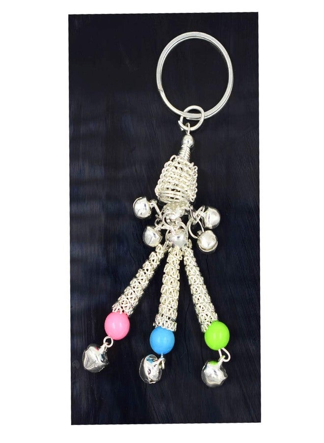 AFH Silver Plated Chrome Decorative Key Chain for Gifting